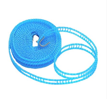3 Meter Anti-Slip Clothesline Rope – Nylon Drying Line with Hooks for Indoor & Outdoor Use - Image 4