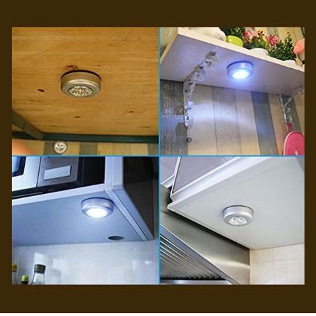 4 LED Battery-Powered Wireless Night Light Stick – Tap Touch Lamp (1 Pc) - Image 4