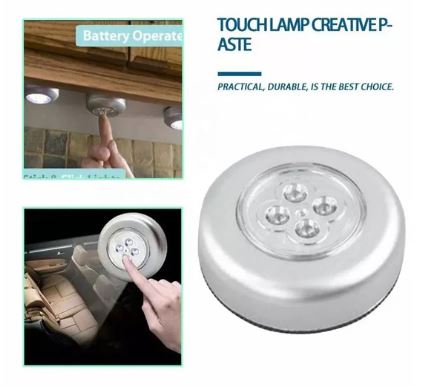 4 LED Battery-Powered Wireless Night Light Stick – Tap Touch Lamp (1 Pc) - Image 2