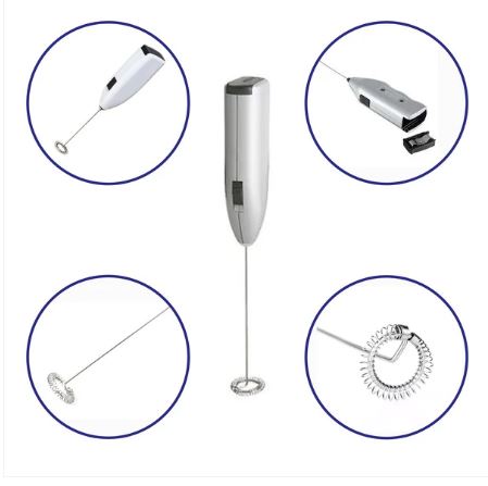 Electric Handheld Milk Frother Wand – Battery Operated Coffee & Latte Foam Maker Mixer (Battery Not Included) - Image 4