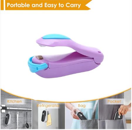 Hand Held Sealer – Mini Sealing Machine (Mix Color, 1 Pc) - Image 3