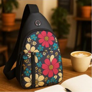 Waterproof Waist Bag / Shoulder Crossbody Bag with USB Charging Slot – Travel, Outdoor & Daily Use