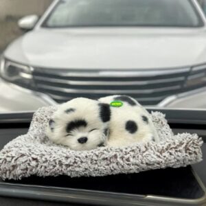 Adorable Puppy Dashboard Showpiece for Car Interior Décor | Cute Car Dashboard Toy