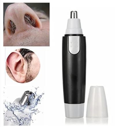 Sharp Steel Battery-Operated Ear & Nose Hair Trimmer for Men & Women - Image 3