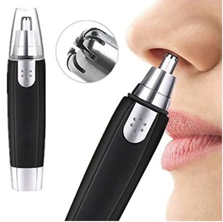 Sharp Steel Battery-Operated Ear & Nose Hair Trimmer for Men & Women - Image 2