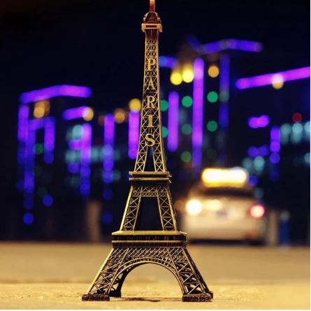 Antique Eiffel Tower Metal Statue Decorative Showpiece (1 Pc)