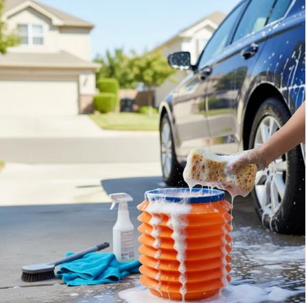 Foldable Storage Bucket – Multipurpose Water Container & Dustbin for Home, Car & Kitchen - Image 8