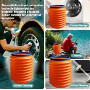 Foldable Storage Bucket – Multipurpose Water Container & Dustbin for Home, Car & Kitchen