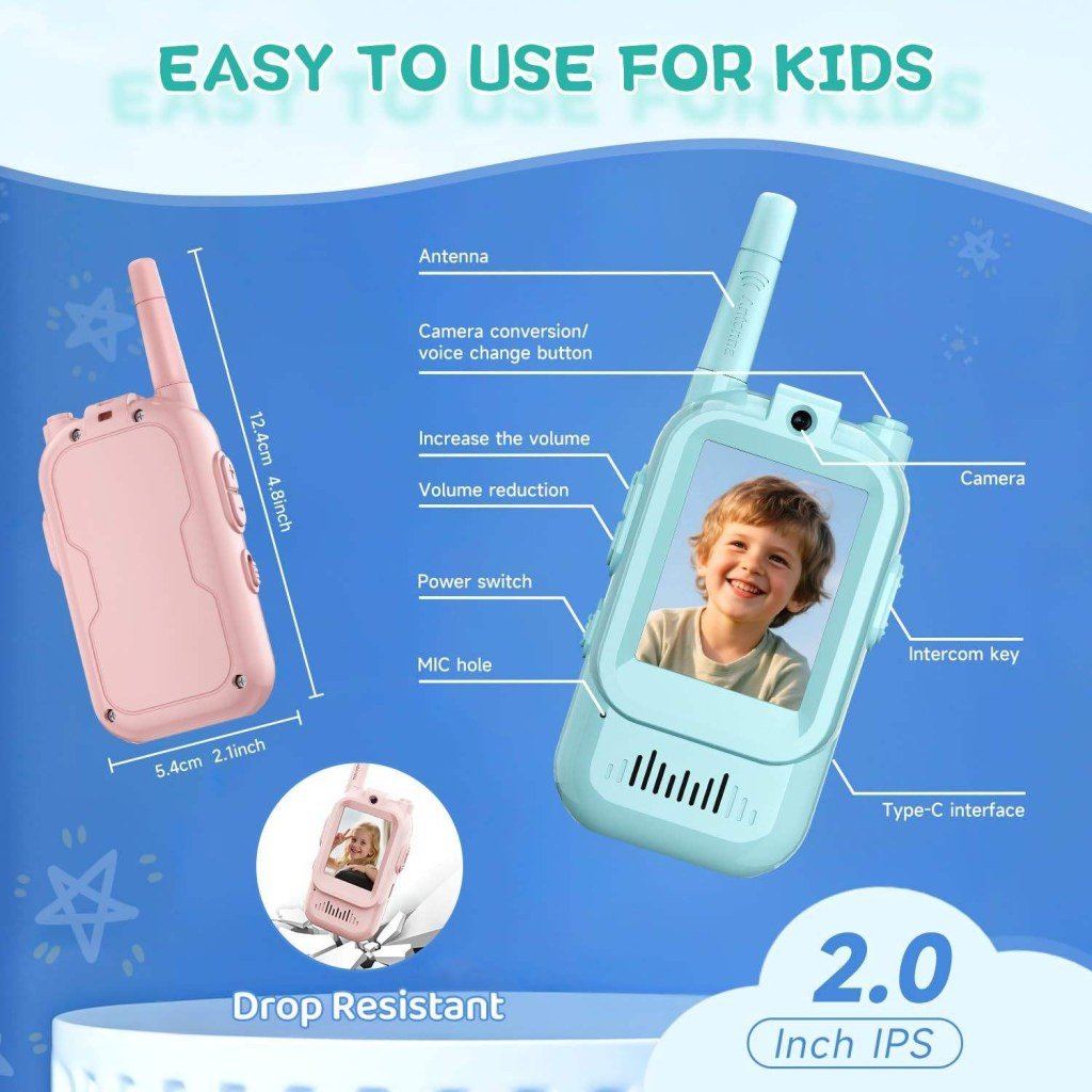 Kids Video Walkie Talkie Set - Image 4