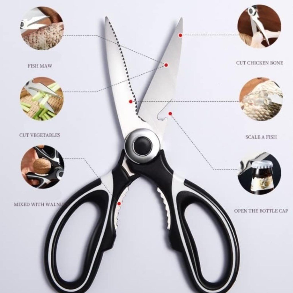 Multipurpose Heavy Duty Kitchen Scissor with Case - Image 2
