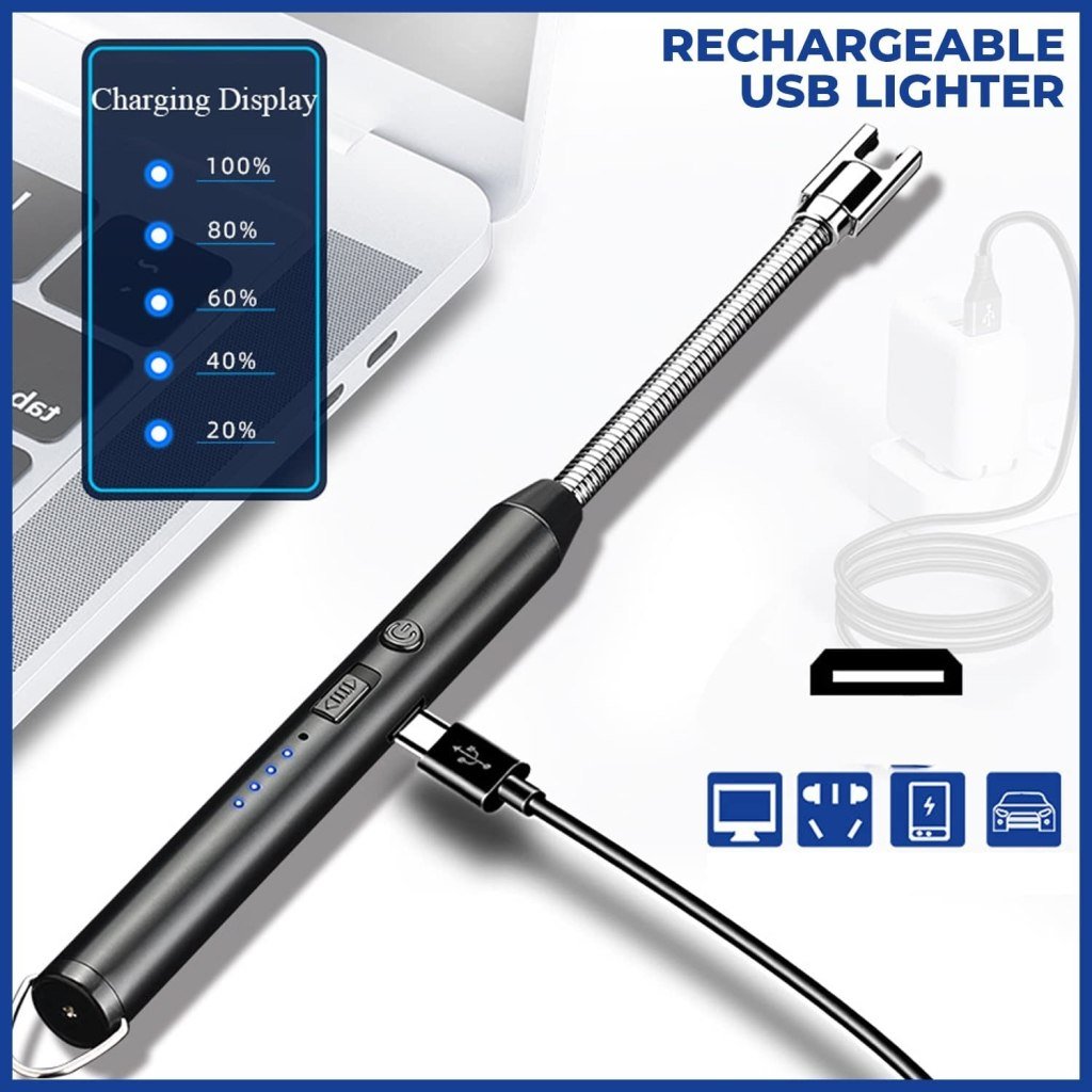 Rechargeable USB Electric Gas Lighter - Safe & Eco-Friendly