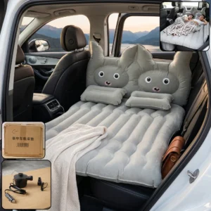 Premium Car Air Mattress Bed Set with Inflatable Cushions & Pump