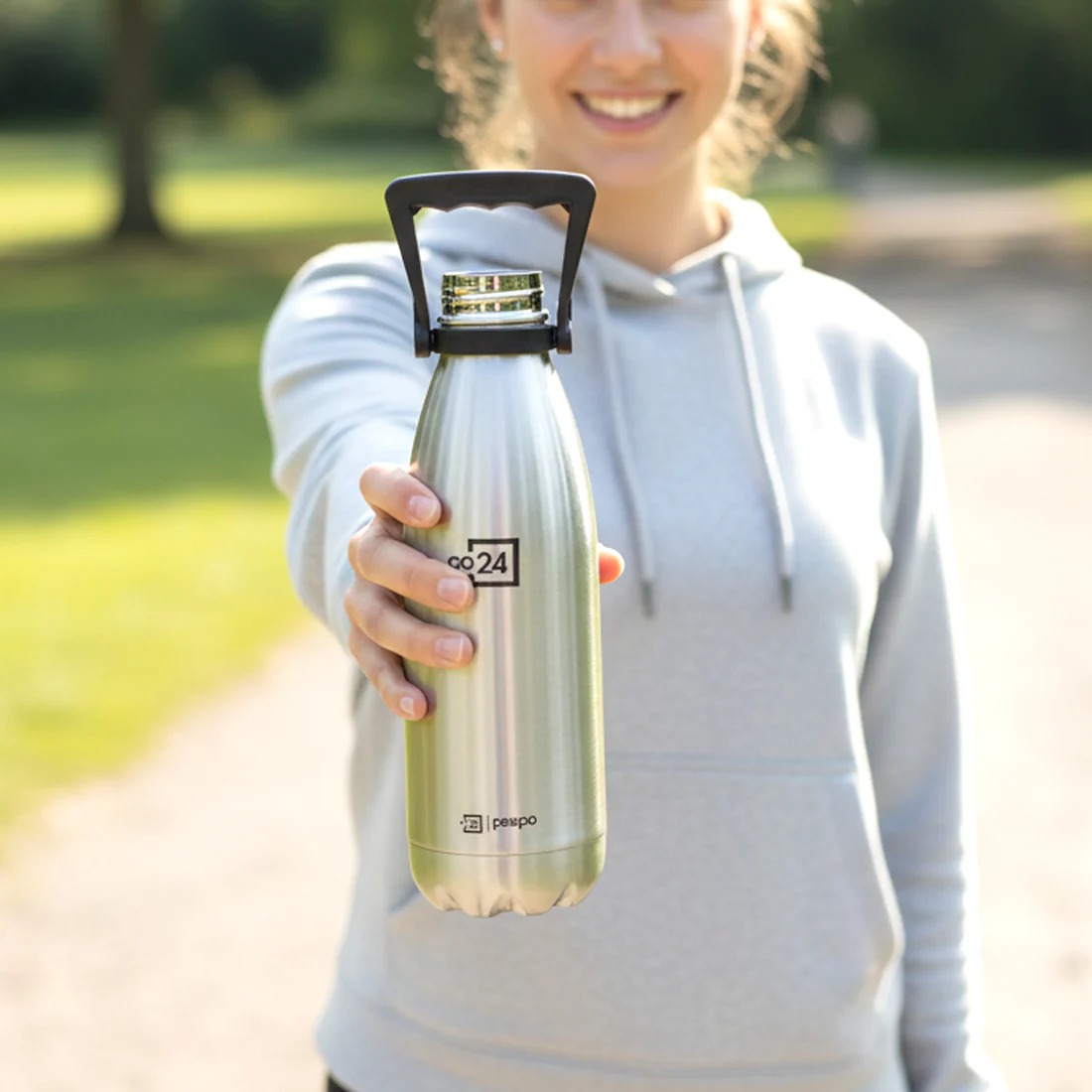 Pexpo Echo Vacuum Insulated Hot & Cold Stainless Steel Water Bottle - 1500ml - Image 4