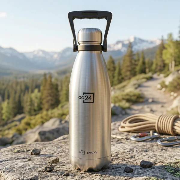 Pexpo Echo Vacuum Insulated Hot & Cold Stainless Steel Water Bottle - 1500ml - Image 3