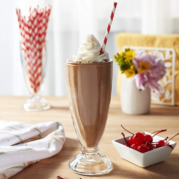 Apex Premium Dessert & Falooda Glass Set - 400ml (6 Pieces) - Image 3
