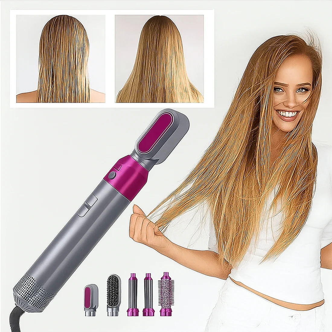 5-in-1 Multifunctional Hair Dryer Brush & Hot Air Styler Kit - Image 8