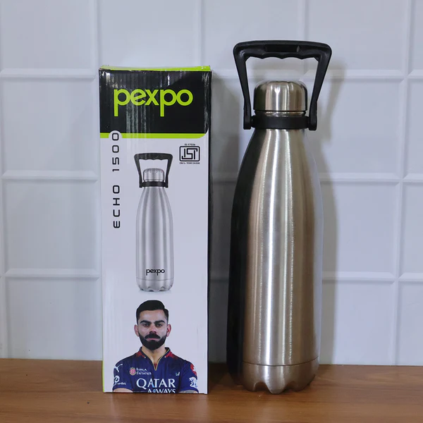 Pexpo Echo Vacuum Insulated Hot & Cold Stainless Steel Water Bottle - 1500ml - Image 5