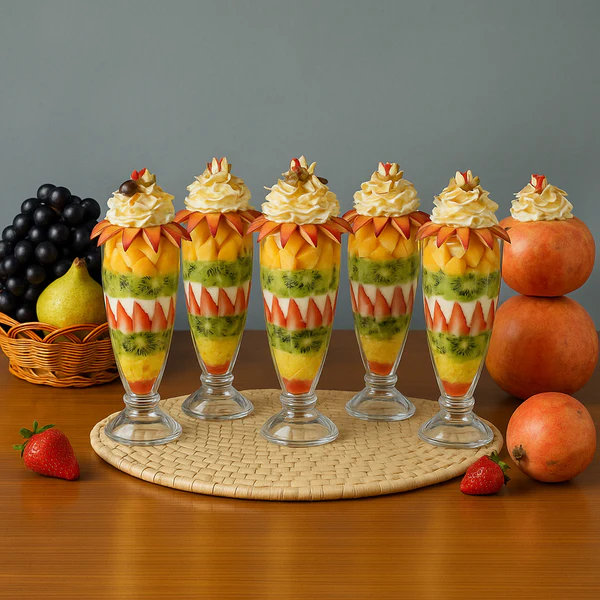Apex Premium Dessert & Falooda Glass Set - 400ml (6 Pieces) - Image 2
