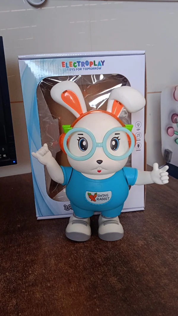 Swing Rabbit Musical Dancing Toy - Interactive Bunny with Lights & Sounds - Image 7