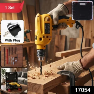 Heavy-Duty Electric Drill Machine Tool Kit with Carry Case