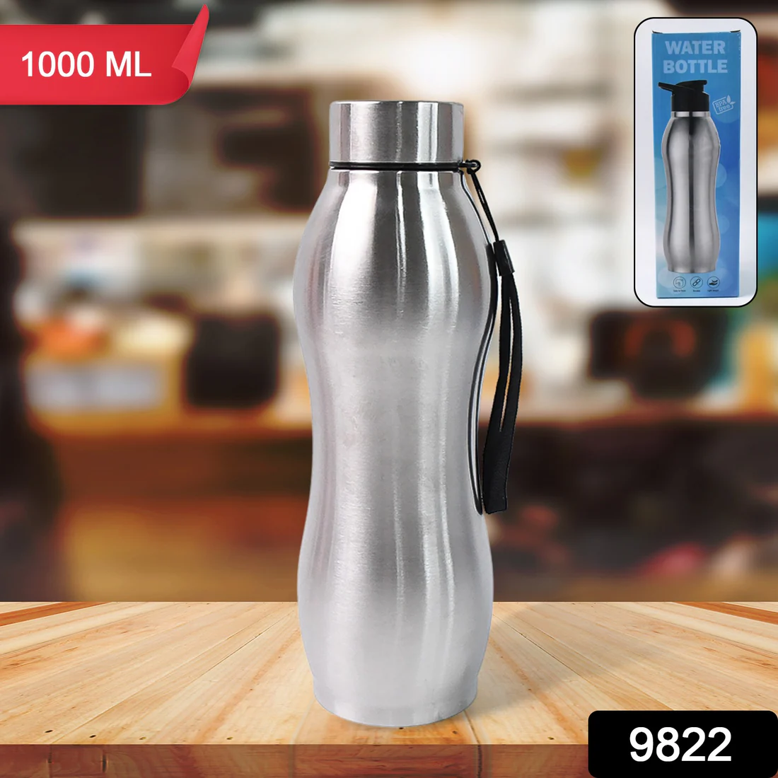 Pluto Pro Classic Stainless Steel Water Bottle - 1000ml