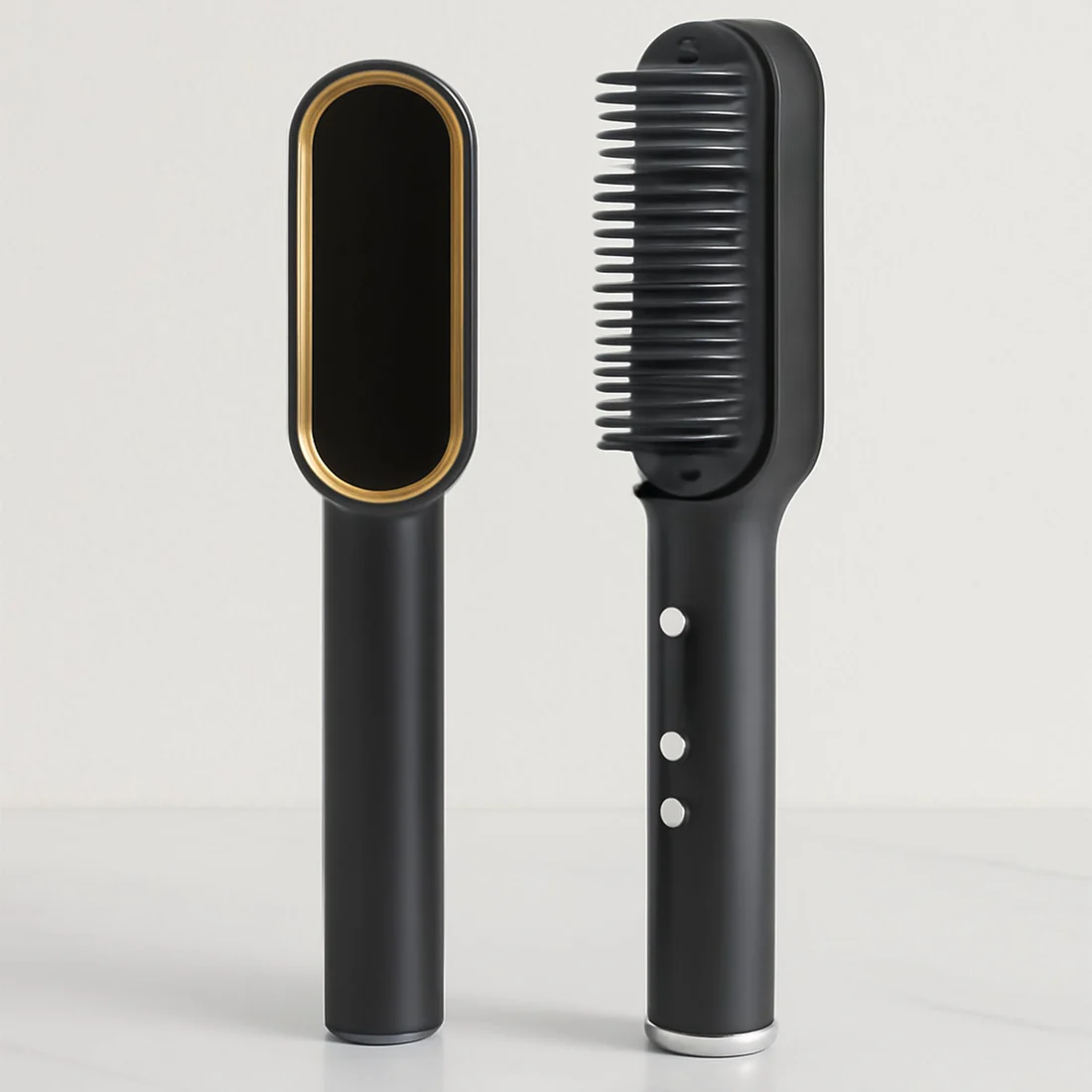 HQT-909B Professional Hair Straightener & Scalp Massager Brush - Image 10
