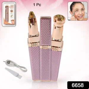2-in-1 Eyebrow Razor & Painless Hair Shaver with LED Light