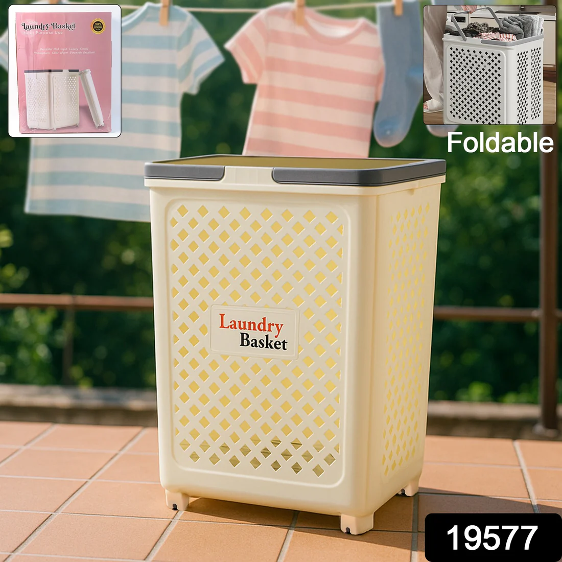 Premium Multi-Foldable Laundry Basket - Smart Home Organizer
