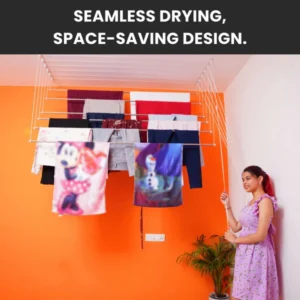Space-Saving Ceiling Mounted Cloth Drying Hanger