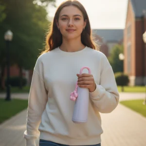 450ml Cute Portable Water Bottle - Leak-Proof & Stylish Hydration