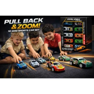 Premium 10-Piece Metal Racing Car Set | High-Speed Die-Cast Collection