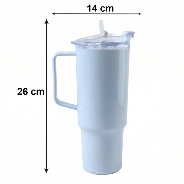 1800ml Large Capacity Travel Sipline Tumbler with Handle and Straw Lid - Image 3