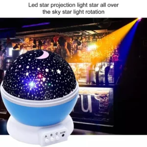 360° Rotating Star Projection Night Lamp - Color Changing Galaxy Light for Bedrooms