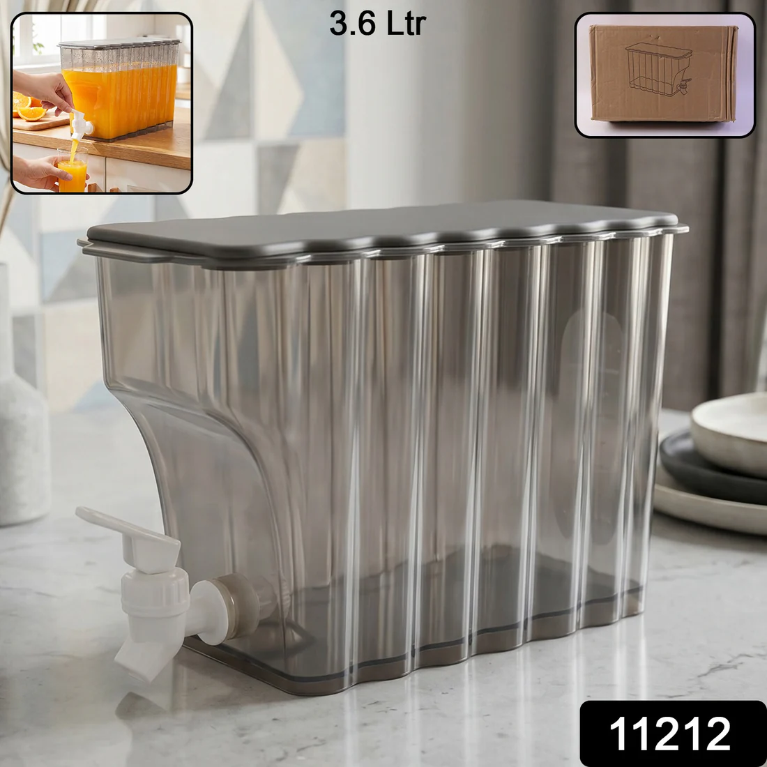 3.6L Premium Water Jug with Leak-Proof Tap Dispenser - Image 6